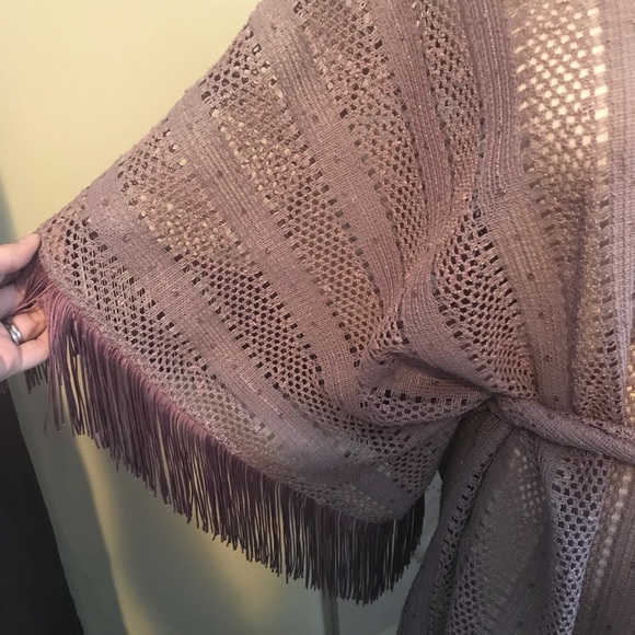 Alexis - XS fringe tunic/poncho dress - Picture 4 of 6